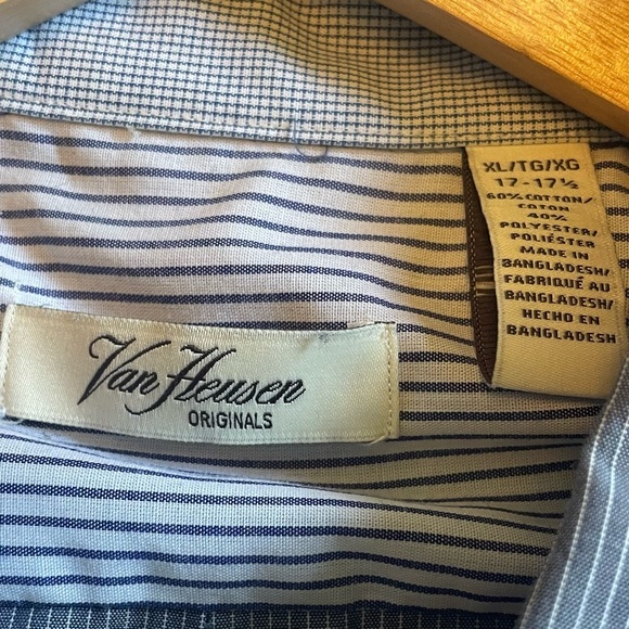 Van Heusen Size 17.5 Dress Shirt - Picture 2 of 6